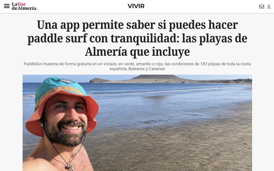 Artículo en La Voz de Almería